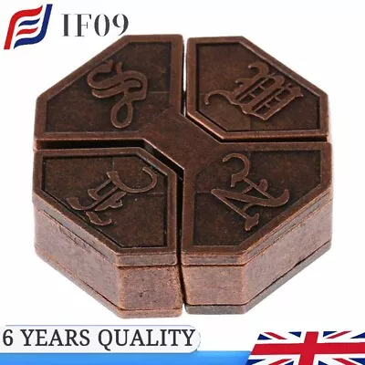 Classic Chinese Puzzle Box Lock Brain Teaser Hard Intelligence IQ Test Toy UK • £6.92