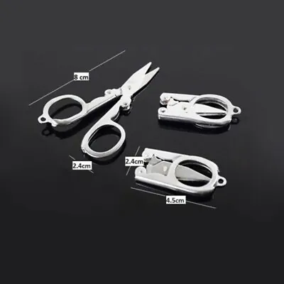 Folding  Scissors Travel Fishing Camping Sewing  • £2.29