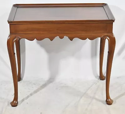 Henkel Harris Mahogany Queen Anne Tea Table #29 Stain • $699