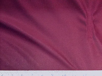 Discount Fabric Polyester Athletic Sports Mesh Burgundy LY945 • $2.99