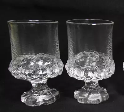 2 Vintage Tiffin Franciscan Madeira Clear Glass 5 1/2 Water Wine Goblet Mcm • $21