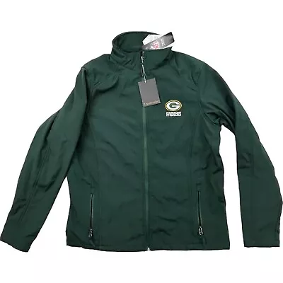 Dunbrooke NFL Jacket Green Bay Packers Size Large Soft Shell Full Zip NWT • $26.99