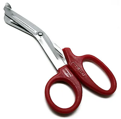 EMT Utility Red Scissors 5.5  Medical Paramedic First Aid Universal Shears Tools • $5.44