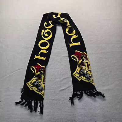 Harry Potter Hogwarts Knit Scarf Gray Double-Sided Tassels School Wizard Unisex • $11