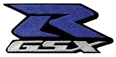 $5.95 • Buy Suzuki GSXR Patch Embroidered  Blue & White Iron-on Suzuki