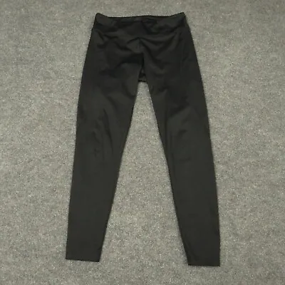 Marika Pants Womens Medium Black Yoga Activewear Flat Front Mid Rise Tapered Leg • $6.59