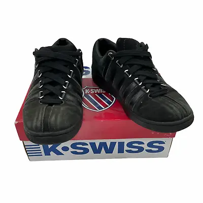 K Swiss Mens Classic Luxury Edtn Black 0001019 Athletic Sneakers Shoes Size 8.5 • $14.99