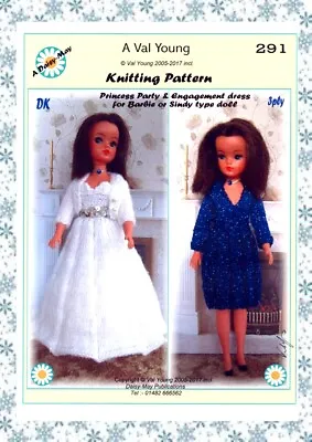 £2.99 • Buy  DOLLS KNITTING PATTERN 291  FOR SINDY /BARBIE A Val Young Pattern