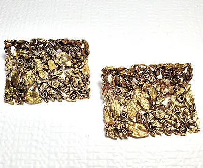 Vintage MUSI Shoe Clips Buckles Jewelry Crafts Art 2pcs • $25