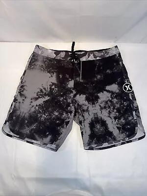 Hurley Phantom Board Shorts Men’s Size 36 Black &gray Camo ~ EUC Like New • $15.50