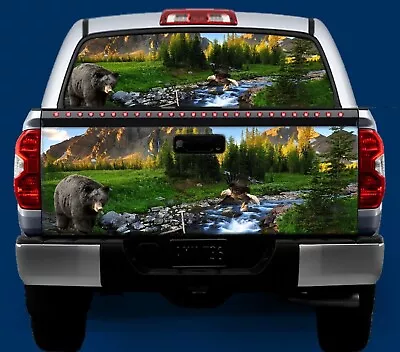 Bear & Eagle - Tailgate & Window Wrap KIT- Truck Vinyl Graphic Decal • $141.50