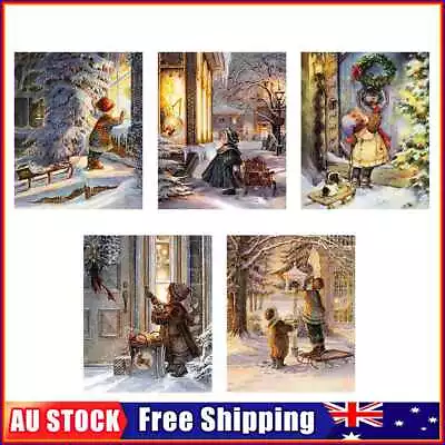$11.29 • Buy 5D DIY Christmas Kid Full Round Drill Diamond Painting Kit Craft Home Wall Decor