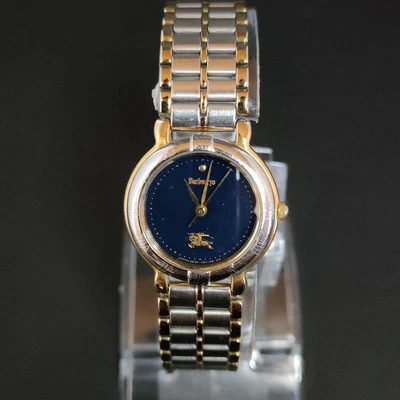 $176.11 • Buy Burberry Wristwatch Quartz Navy Blue Color Tonneau Men's Good Working With Box