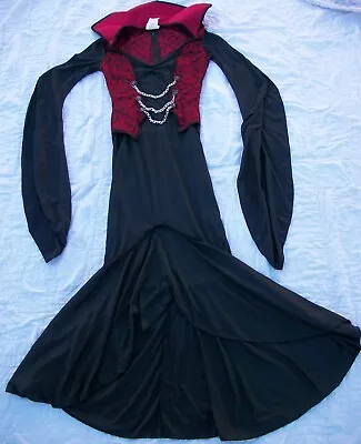  Mayhem Mansion Costume/Cosplay  Madame Macabre  Red/Black Size Adult Small • $15