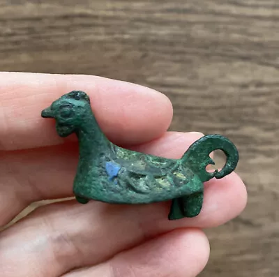 £295 • Buy Roman Britain. Bronze Enamelled Cockerel Brooch, 2nd Century A.d.