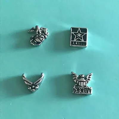 Origami Owl  HTF  US Military Emblem Charms MARINE ARMY AIR FORCE & NAVY + • $5.95