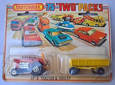 Matchbox Lesney Vintage Superfast Tp-2 Twin Pack Tractor/trailer Scarce Red • $37.03