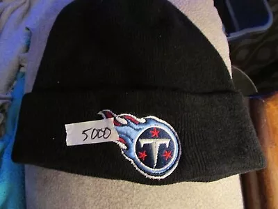 Vintage NFL GameDay Tennessee Titans Cuffed Winter Beanie Hat Black • $9.99