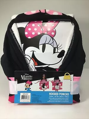 NEW.  Disney Minnie Mouse Hooded Poncho Microfiber Towel For Kids • $9.99