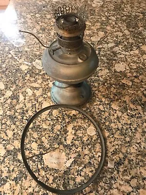 Vintage Rayo Aladdin Style Brass Oil Lamp Concerted To Electric • $24