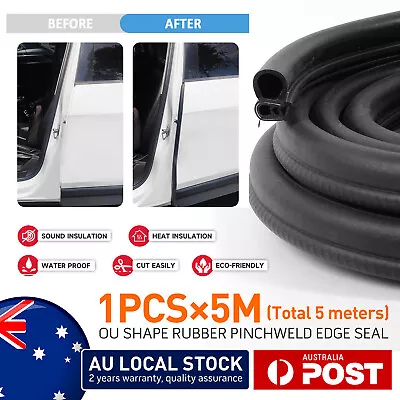 5M Rubber Pinch Weld Seal Strip Car Door Edge U Channel For Ford Focus Ranger AU • $30.79