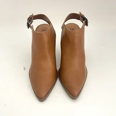 A.N.A Women's Heel Western Pointed Toe Shoes Mule Cognac - Size 7.5 M • $29.99
