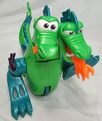 Fisher Price Great Adventures Sea Serpent 2 Headed Dragon Monster Fire Breathing • $12