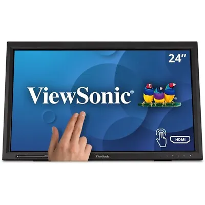 ViewSonic 1080p 10-Point Multi IR Touch Screen TD2423D 24  Monitor (CR) • $219.21