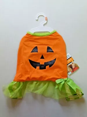 Martha Stewart PETS Fashion Dog Apparel M Cute Halloween Pumpkin Costume Dress • $12.95