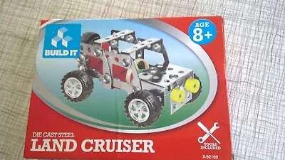 Super Build It Cast Steel Land Cruiser Construction Kit Age 8+ BNWT Fab Gift • £4.99