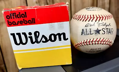 1976-77 Mark Fidrych Detroit Tigers Wilson All Star Baseball W/ Original Box EX • $75