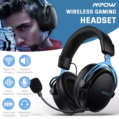 $78.88 • Buy Mpow Wireless Gaming Headset Over-Ear Headphones For PS5/PS4/PC Xbox One Switch