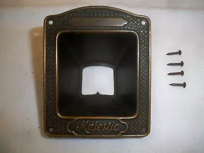 MAJESTIC 20 RADIO BRASS DIAL BEZEL W/ ORIG NAILS • $9