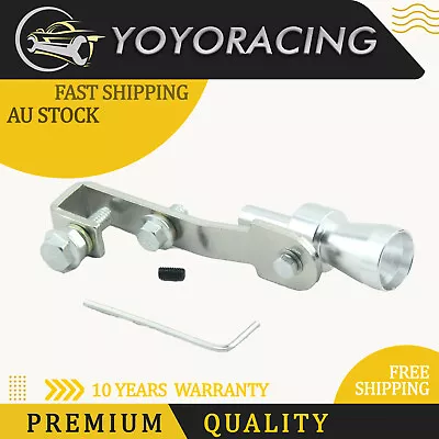 Silver Turbo Sound Exhaust Muffler Whistle Blow Off Valve Simulator Whistler S • $14.50