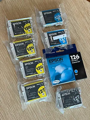 Epson 126 & 127 Ink Yellow Blue Black LOT • $39.99