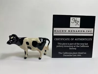 Hagen Renaker #130 293 NOS Holstein Cow 2021 Last Of The Factory Stock Free Ship • $13.99