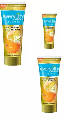 Everyuth Golden Glow Peel-off Face Mask For Glowing Skin 25 G (Pack Of 3) • £23.72