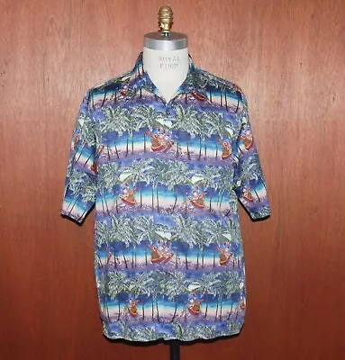 Reyn Spooner Mele Kalikimaka Men's XL Hawaiian Christmas Shirt Peggy Chun • $79.95