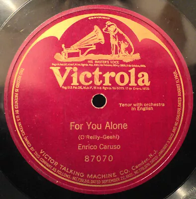 78RPM Classical ENRICO CARUSO VICTROLA 87070 • $10