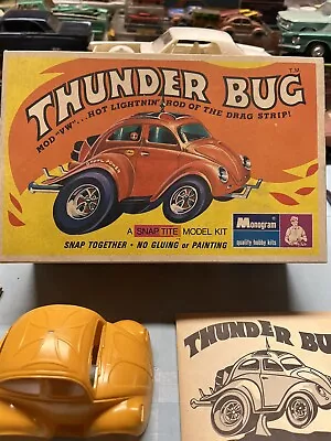 Vintage Car Model Kit 1970 Original Monogram Thunder Bug In Box • $65