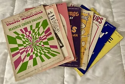 Vtg Lot 8 Magnus Organ Music Books Songbooks Chords • $29.99