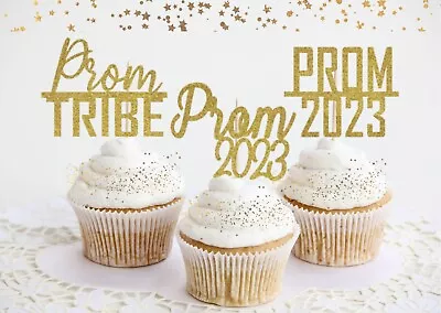 £5.50 • Buy Prom 2023 Cupcake Toppers Cupcake School Leavers Party Baking Decorations