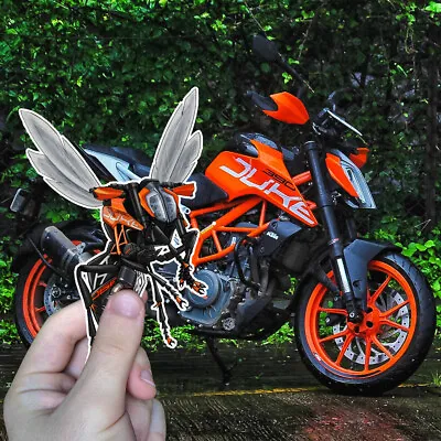 KTM 390 DUKE Motorcycle Stickers - Set Of 3 KissCut Decals For Riders • $19.99