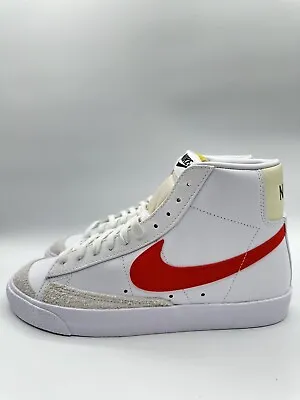 Nike Men’s Blazer Mid  77 VNTG Size 10 White Picante Red |BQ6806-122| • $59.99