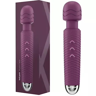 Wand Massager By Bed Geek Wireless Handheld Electric Massage Skin Soft Silicone  • £32.99