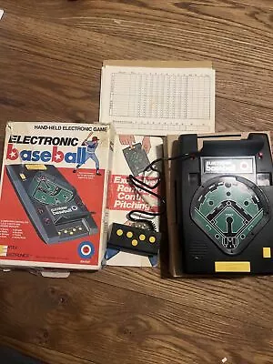 ENTEX BASEBALL 1979 Vintage Electronic Handheld Arcade Video Game  WORKING W/box • $29.95