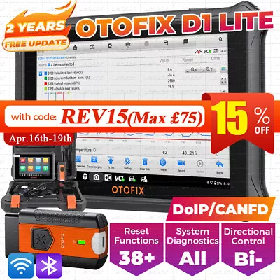 2024 OTOFIX D1 Lite Bidirectional Scanner Full System Diagnostic Key Coding Tool • £309