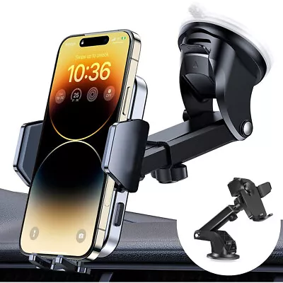 Car Phone Holder Dashboard Windshield Phone Mount Universal For IPhone Samsung • $8.99