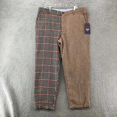 Rowing Blazer Trouser Plaid Dress Pants Mens 42x32 (actual 41x30.5) Brown NWT • $27.99