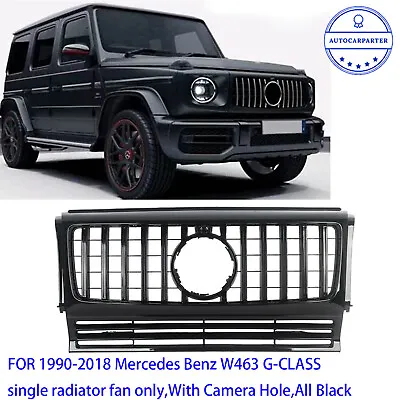 GT Grille Front Bumper All Black For Mercedes W463 G500 G550 G63 G55 1990-2018 • $92.79